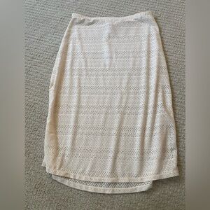 Andie Crete Skirt Swim Coverup Vanilla Sie M NWT